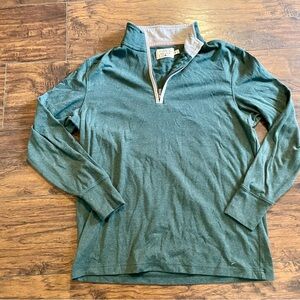 The Normal Brand Men's Green Zip-Up Sweater